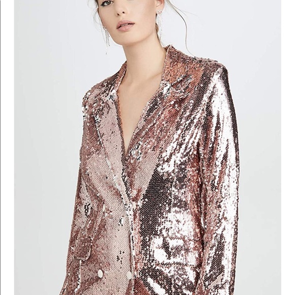 Endless Rose Sequin Blazer Rose Gold - Picture 2 of 6